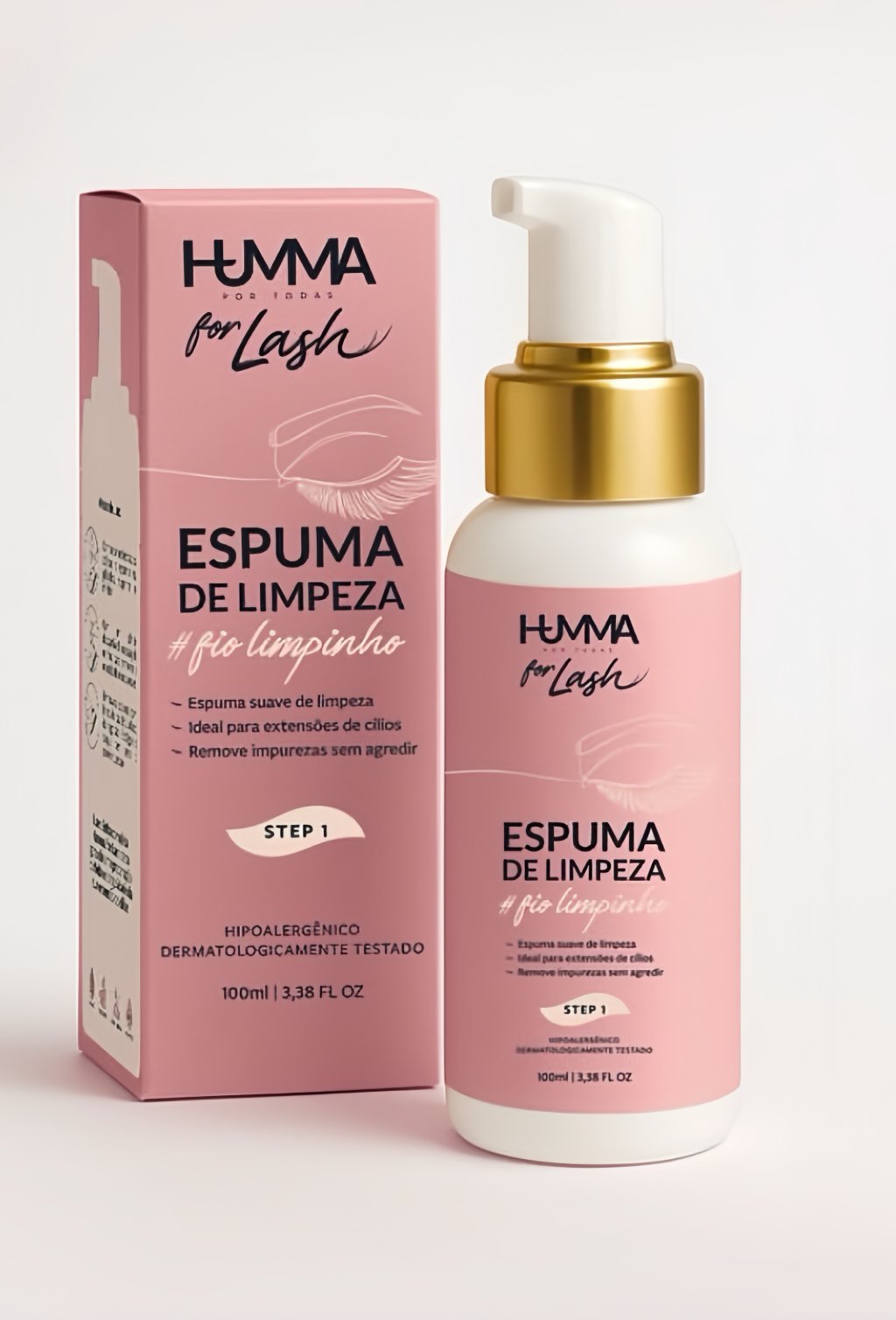 ESPUMA DE LIMPEZA PARA CILIOS HUMMA 100ml