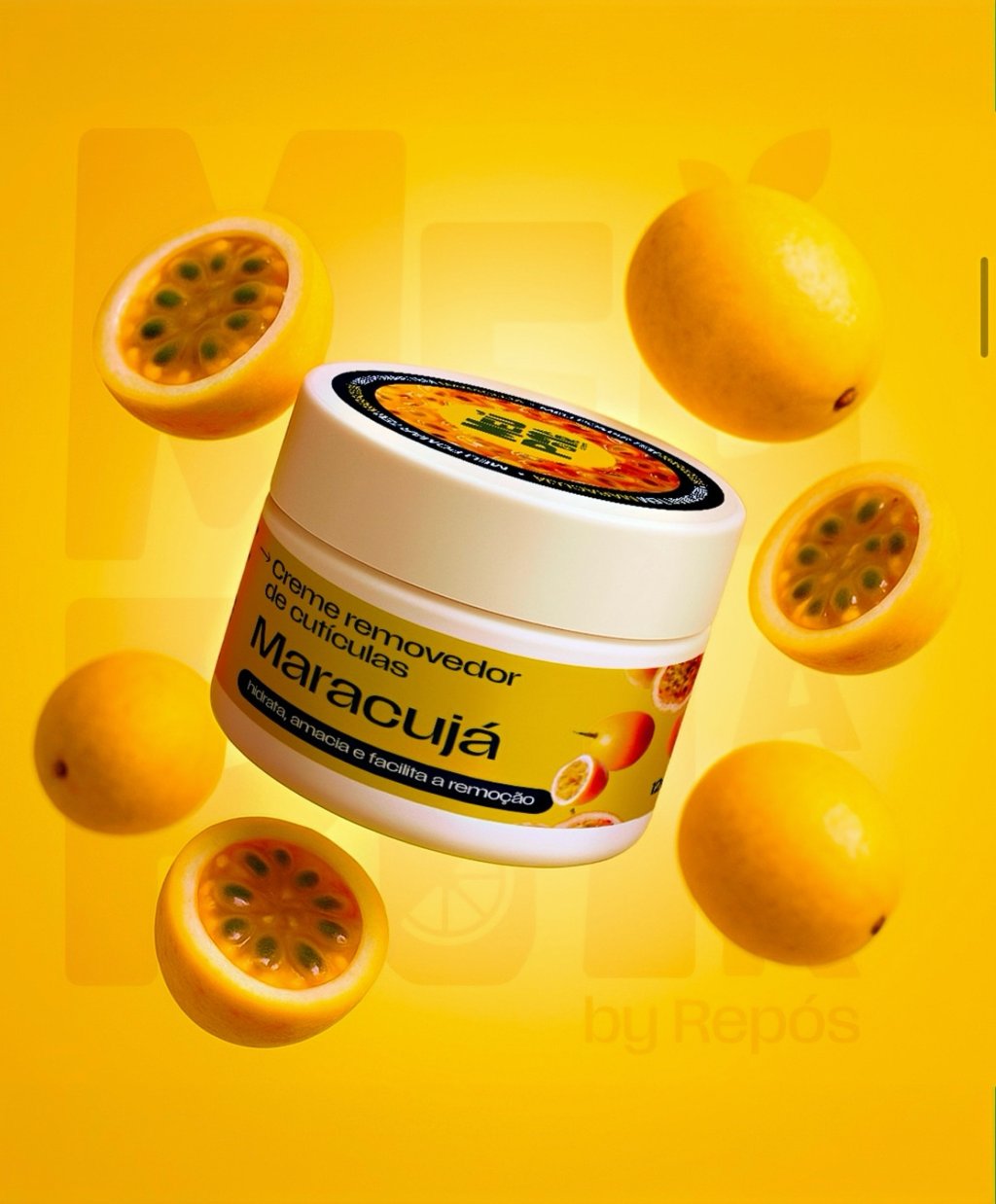 Creme removedor de cutículas maracujá repos 120g