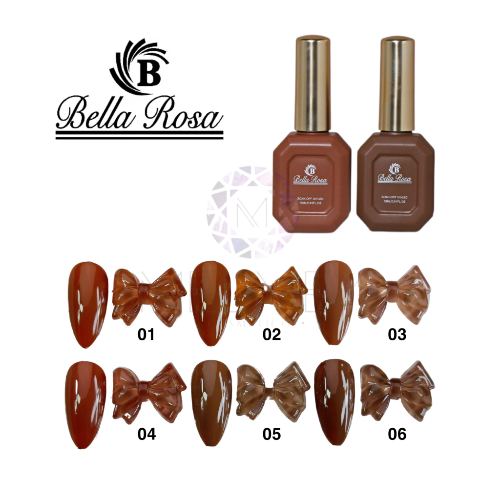 ESMALTE EM GEL 18ML - BELLA ROSA (LINHA MARROM)
