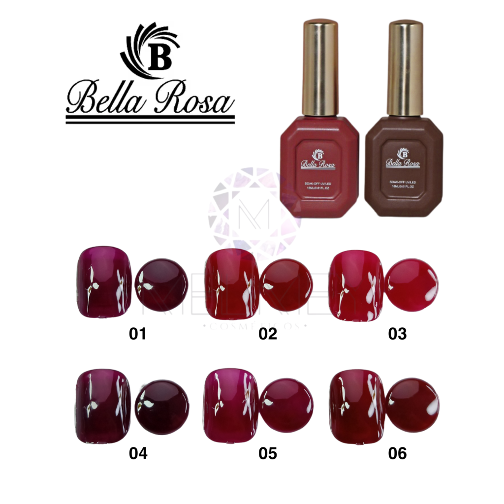 ESMALTE EM GEL 18ML- BELLA ROSA (LINHA VERMELHO)
