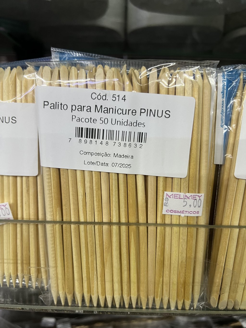 PALITO PARA MANICURE PINUS 50un