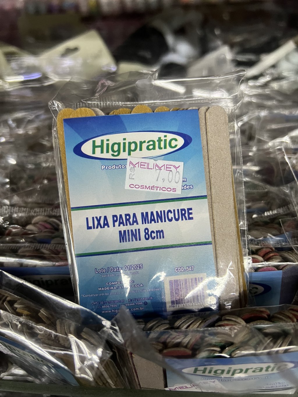 LIXA PARA MANICURE MINI 8CM 50un 