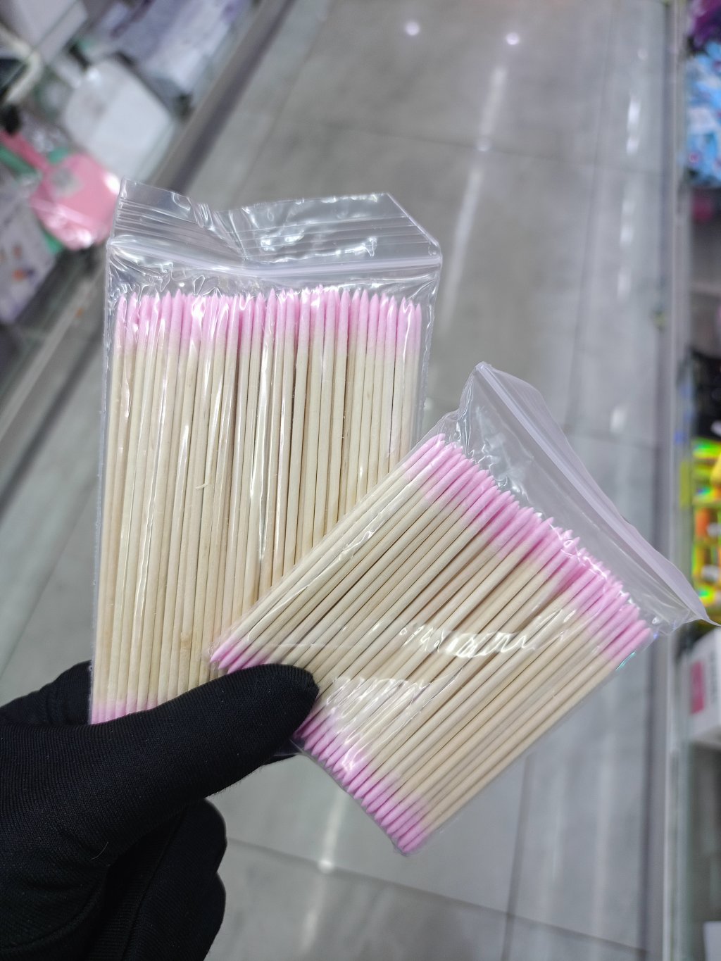 PALITO COM ALGODÃO NAS PONTAS 