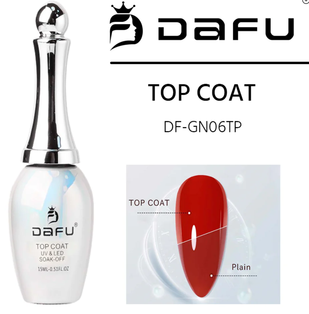 TOP COAT DAFU 15ML(FRASCO PRATA)