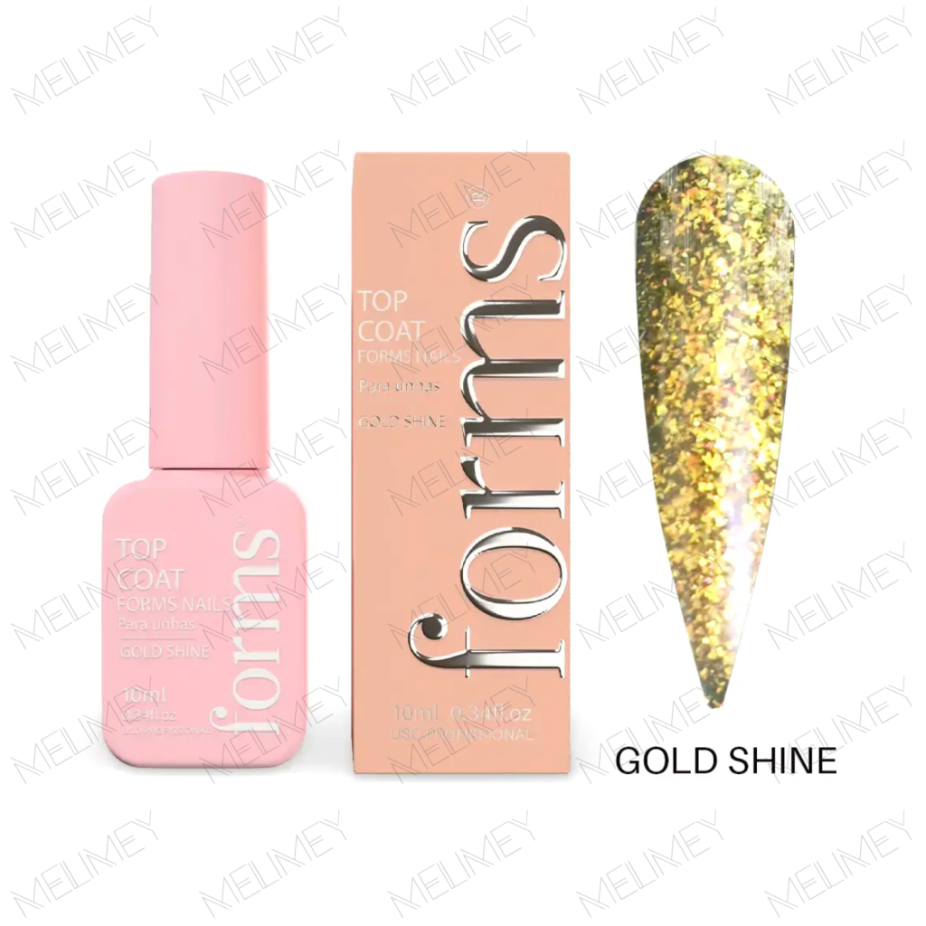 TOP COAT GOLD SHINE 10ML - FORMS 