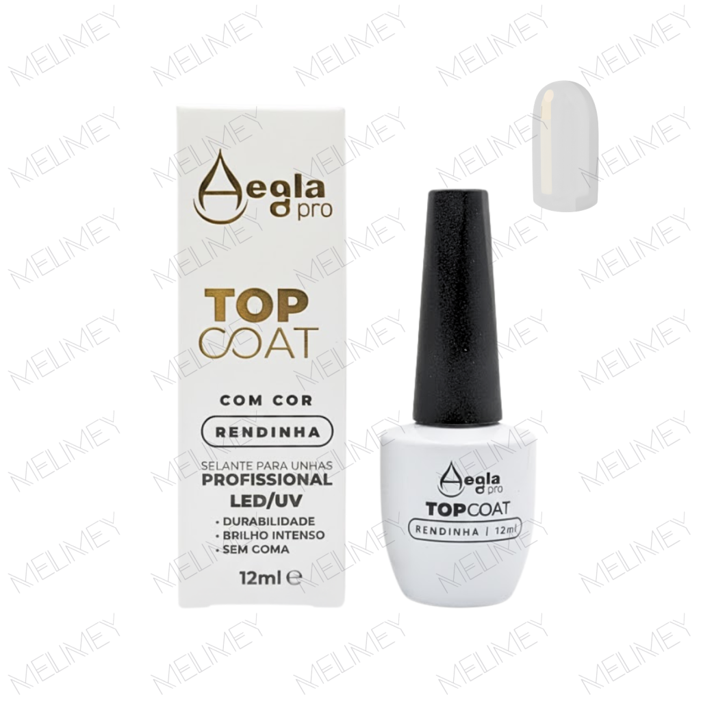 TOP COAT COM COR RENDINHA AEGLA PRO 12ML
