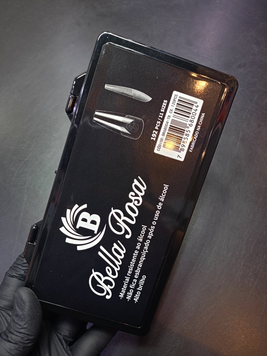 UNHA POSTIÇA BELLA ROSA (LONG COFFIN)