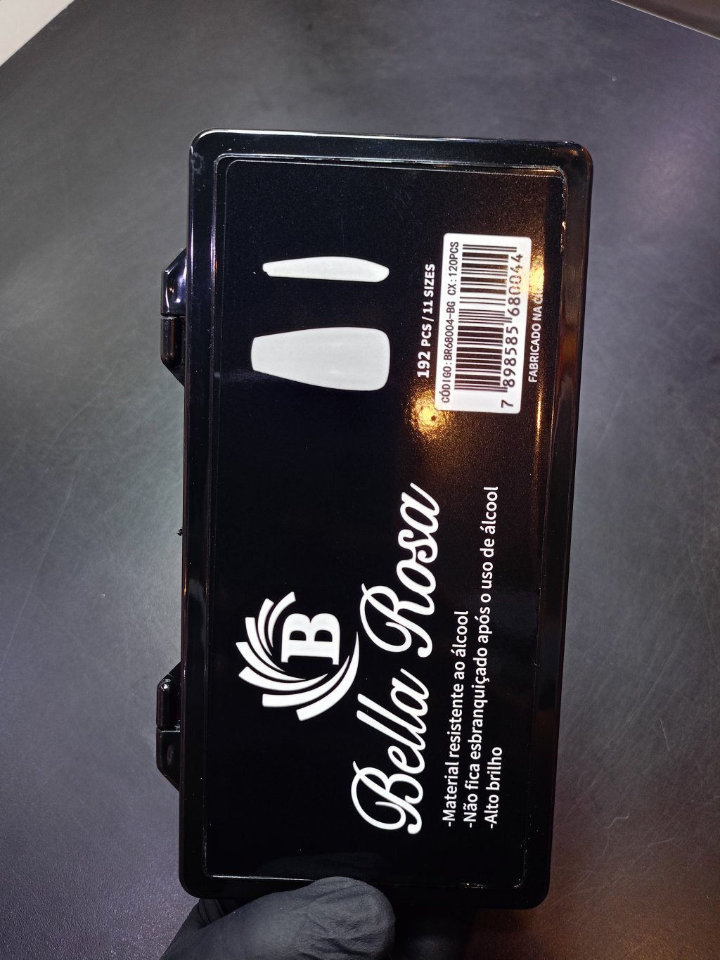 UNHA POSTIÇA BELLA ROSA (LONG COFFIN)