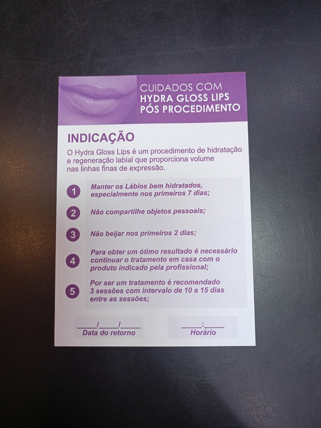 FICHA DE CUIDADOS - HYDRA GLOSS LIPS