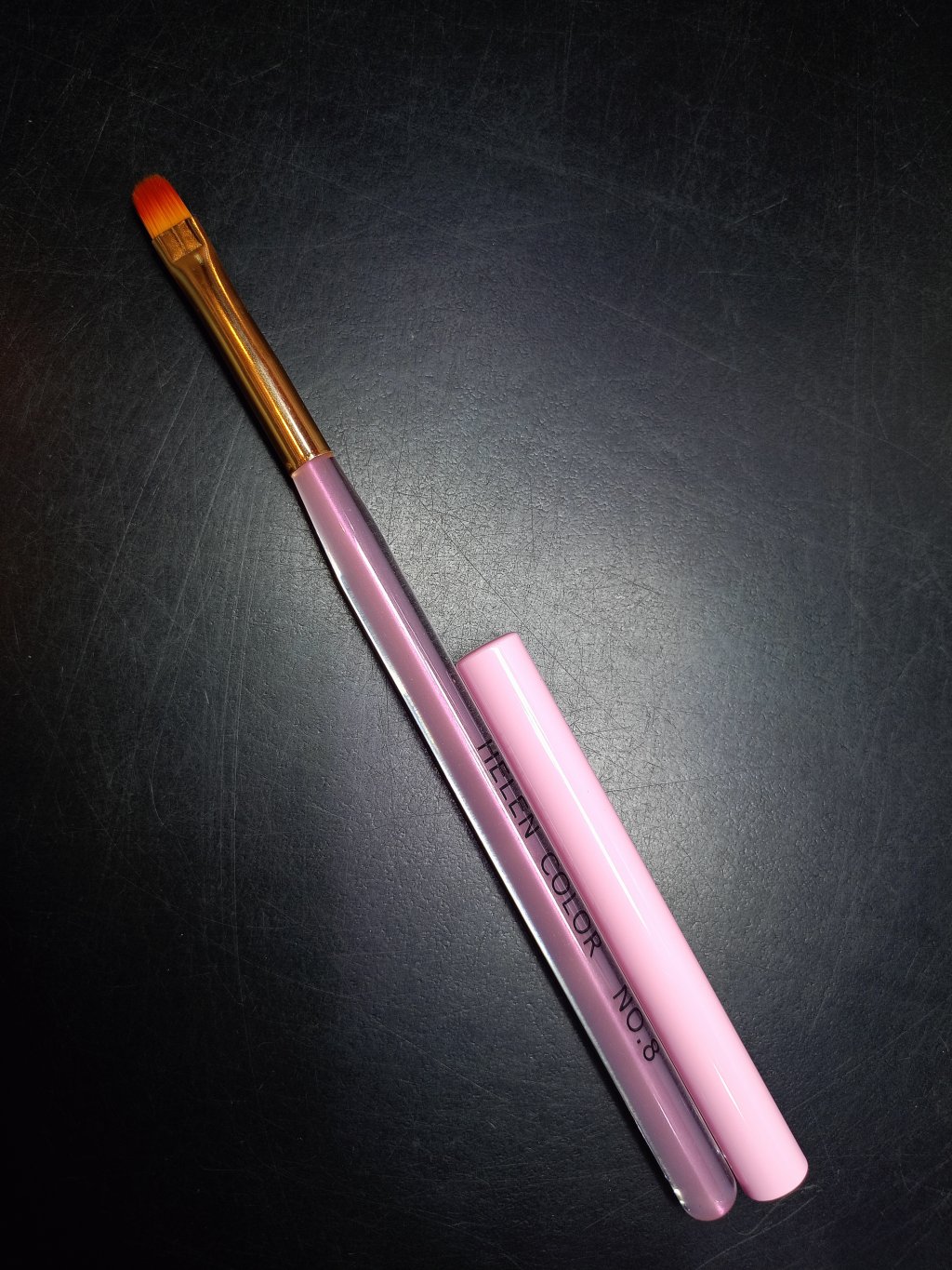 PINCEL LÍNGUA DE GATO HELEN COLOR COM TAMPA