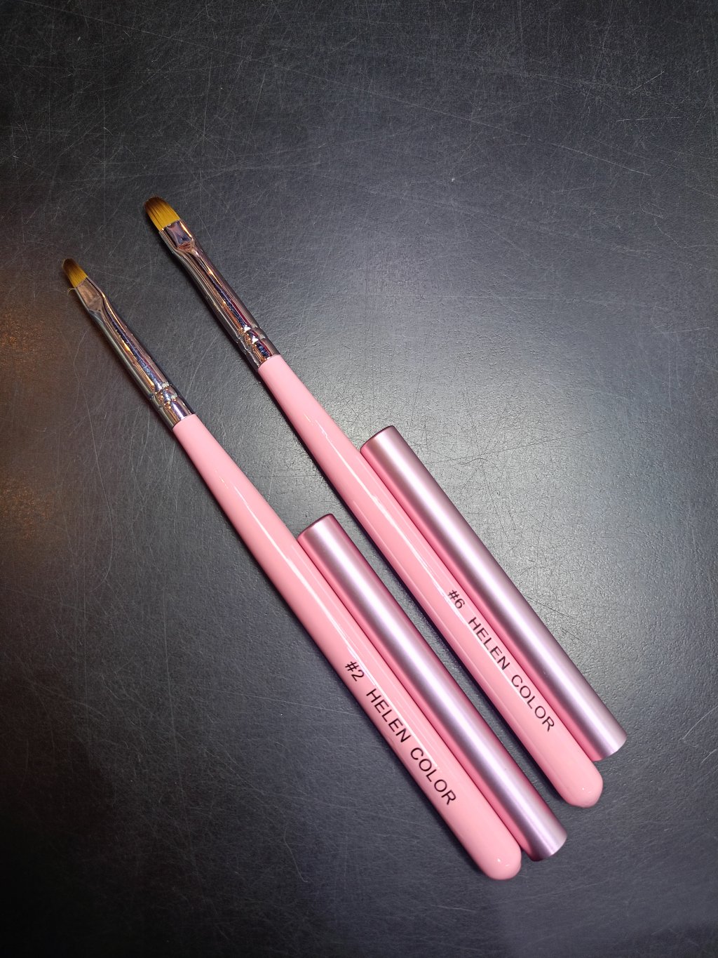 PINCEL LÍNGUA DE GATO HELEN COLOR COM TAMPA