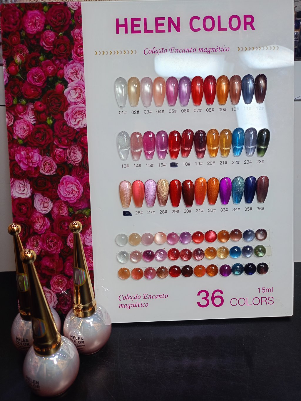 ESMALTE EM GEL HELEN COLOR 15ML (COLEÇÃO ENCANTO MAGNÉTICO)