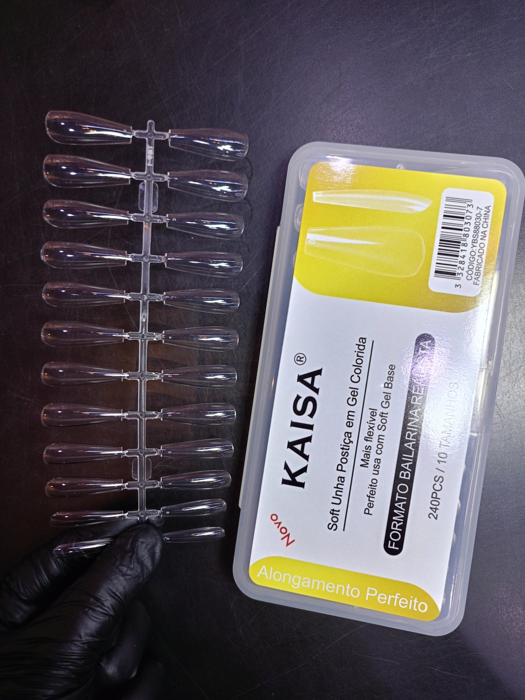 SOFT UNHA POSTIÇA EM GEL KAISA - FORMATO BAILARINA REALISTA 