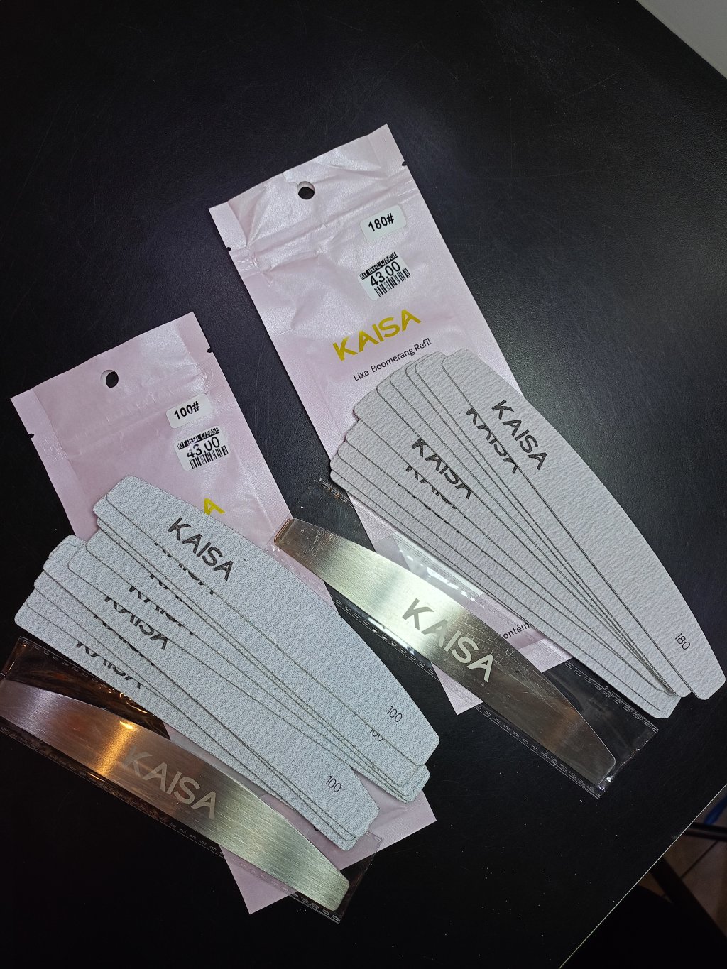 KIT REFIL + BASE LIXA BOOMERANG KAISA (10UN + BASE)