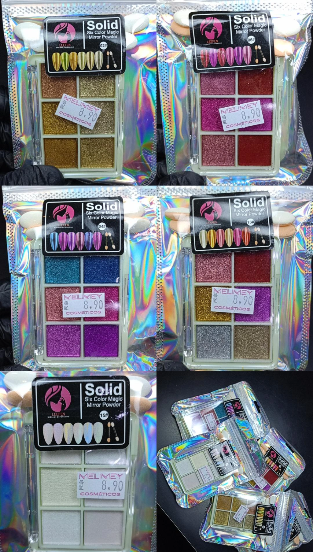 PALETA PÓ CROMO LEEFEN