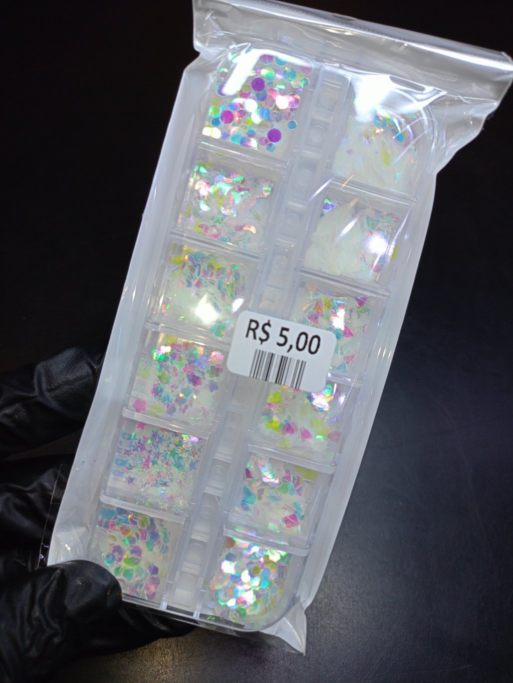 KIT DECORAÇÃO BRANCO HOLOGRÁFICO 