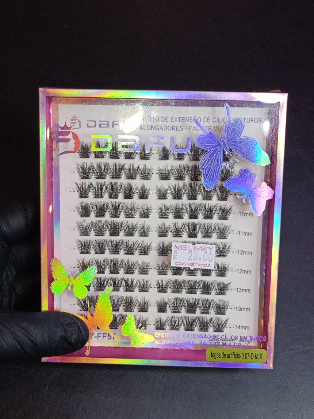 CÍLIOS TUFINHO DAFU (EMBALAGEM BORBOLETA)