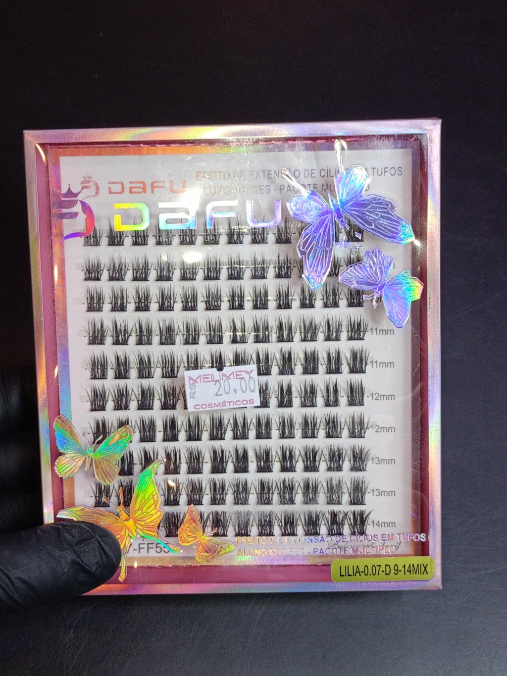 CÍLIOS TUFINHO DAFU (EMBALAGEM BORBOLETA)