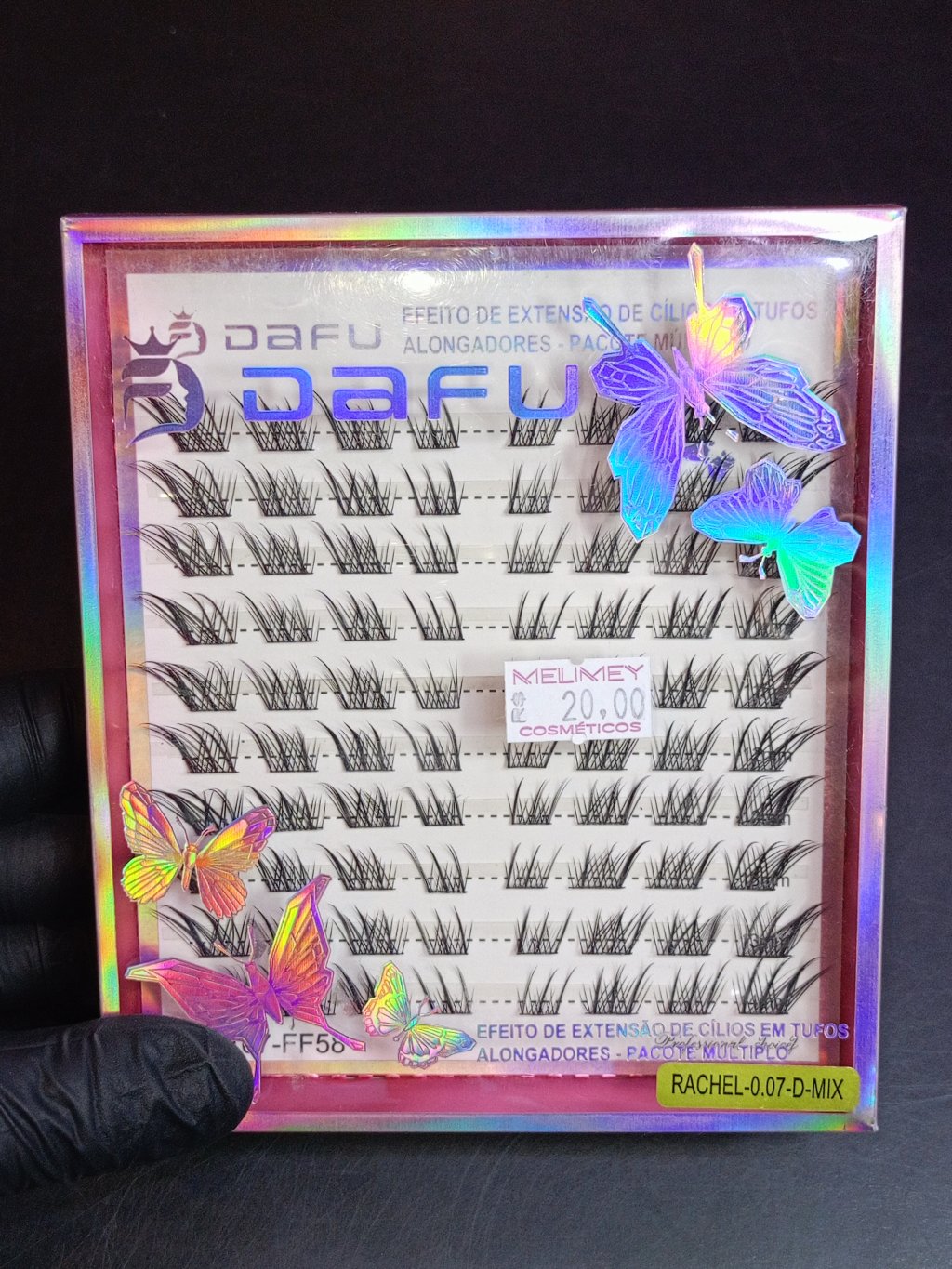 CÍLIOS TUFINHO DAFU (EMBALAGEM BORBOLETA)