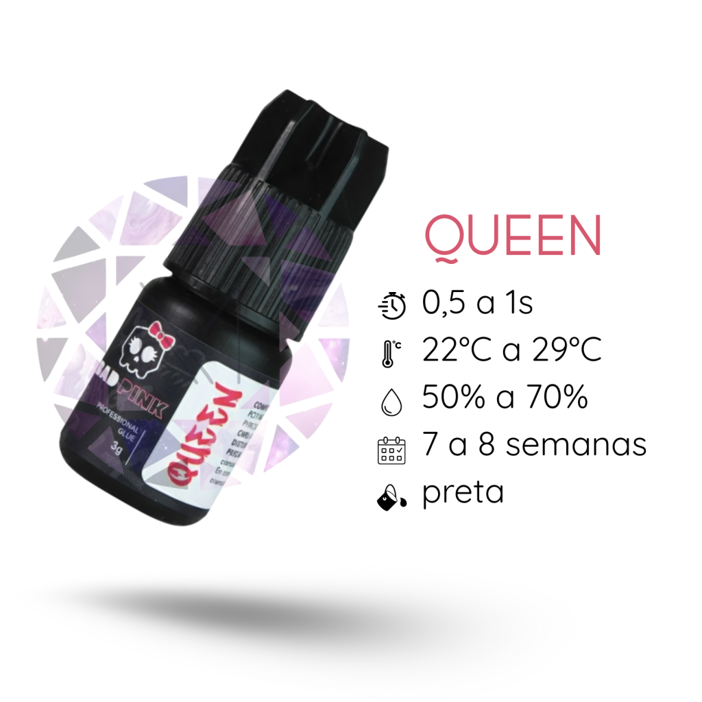 COLA/ADESIVO BAD PINK - QUEEN 3G
