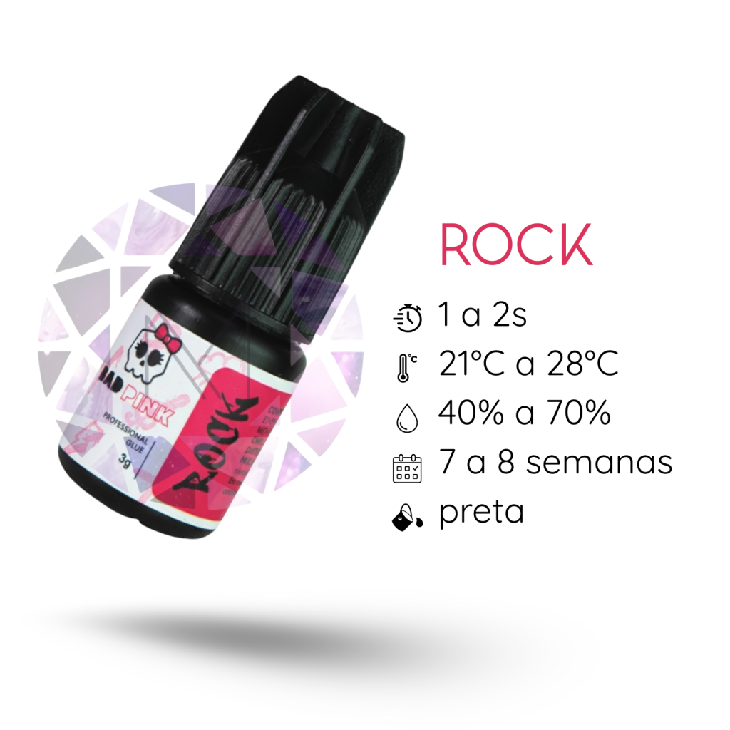 COLA/ADESIVO BAD PINK - ROCK 3G