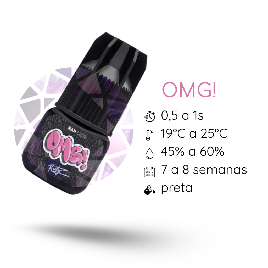COLA/ADESIVO BAD PINK - OMG! 3G