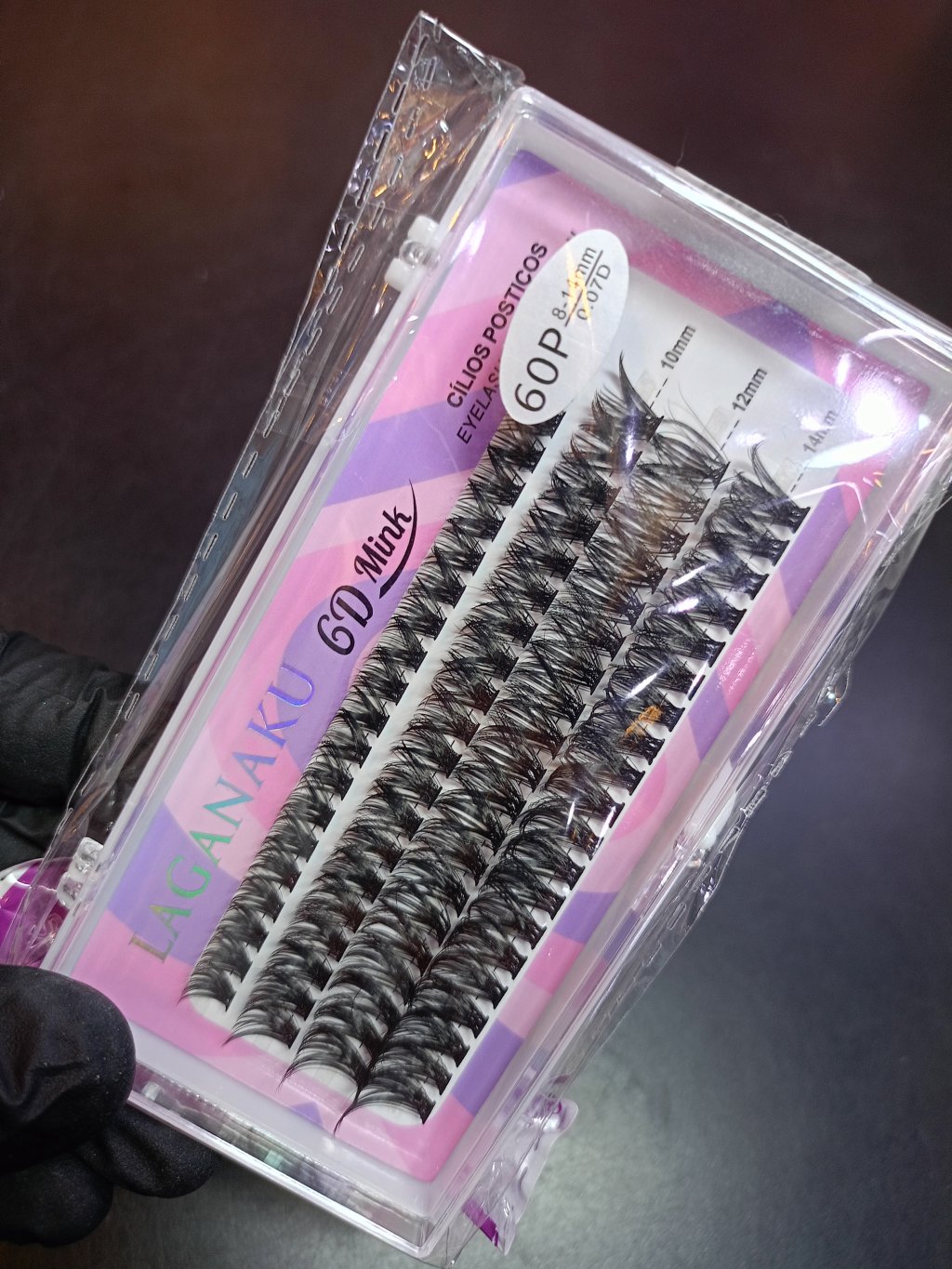 CÍLIOS TUFINHO LAGANAKU 6D MINK 