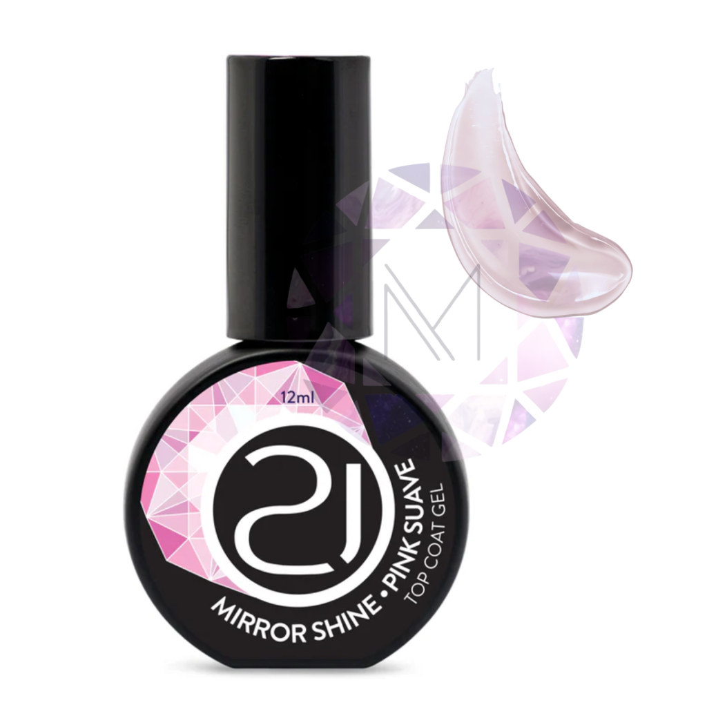 TOP COAT MIRROR SHINE NAILS 21 12ML - PINK SUAVE 