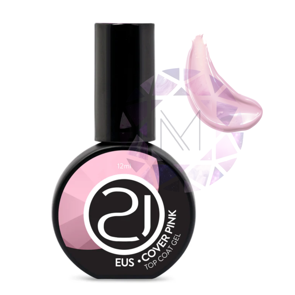TOP COAT EUS NAILS 21 12ML - COVER PINK 
