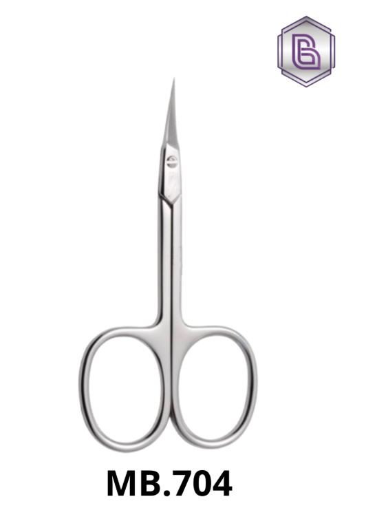 TESOURA PARA CUTÍCULA MB.704 PONTA CURVA 19MM