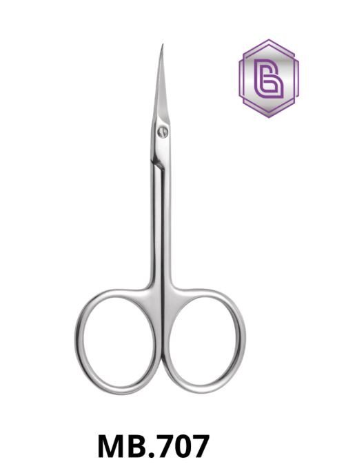 TESOURA PARA CUTÍCULA MB.707 PONTA CURVA 22,5 MM