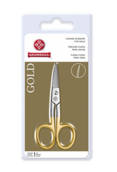Tesoura de Unha BC-332 Gold Curva Mundial