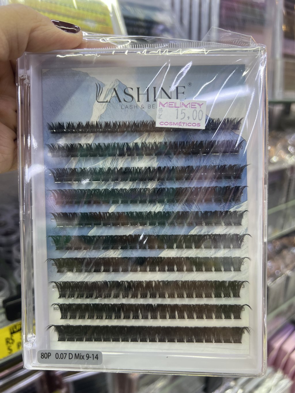 Cilios tufo Lashine 80p 0.07d mix 9-14