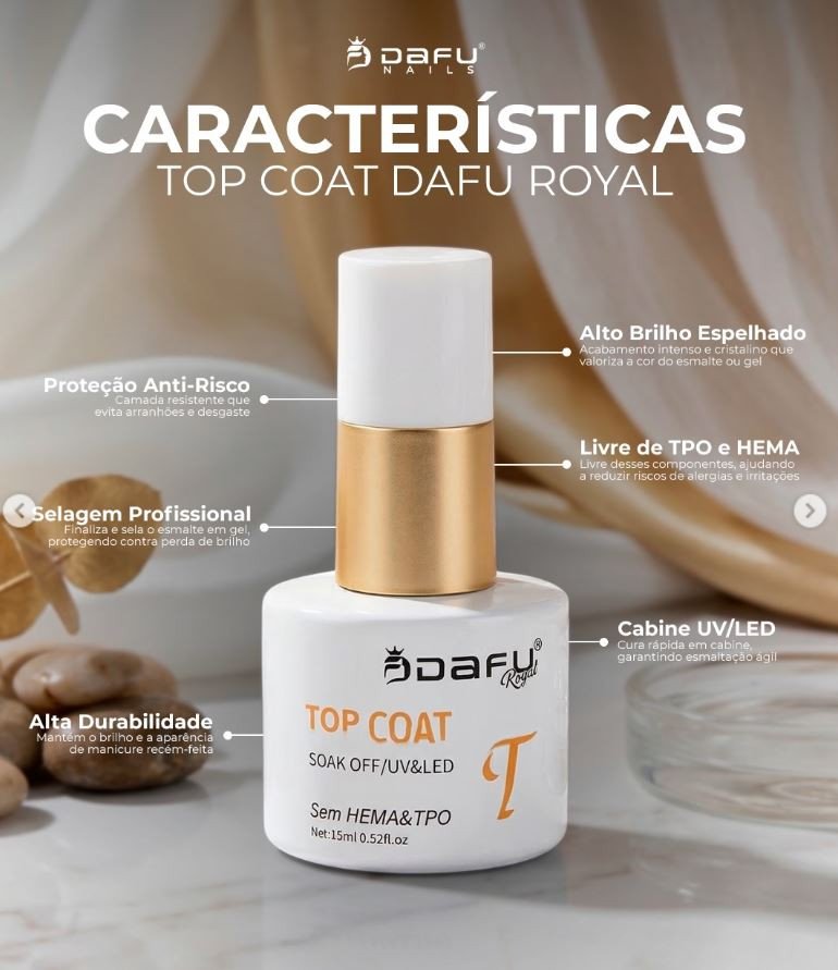 TOP COAT DAFU LINHA ROYAL 15ML