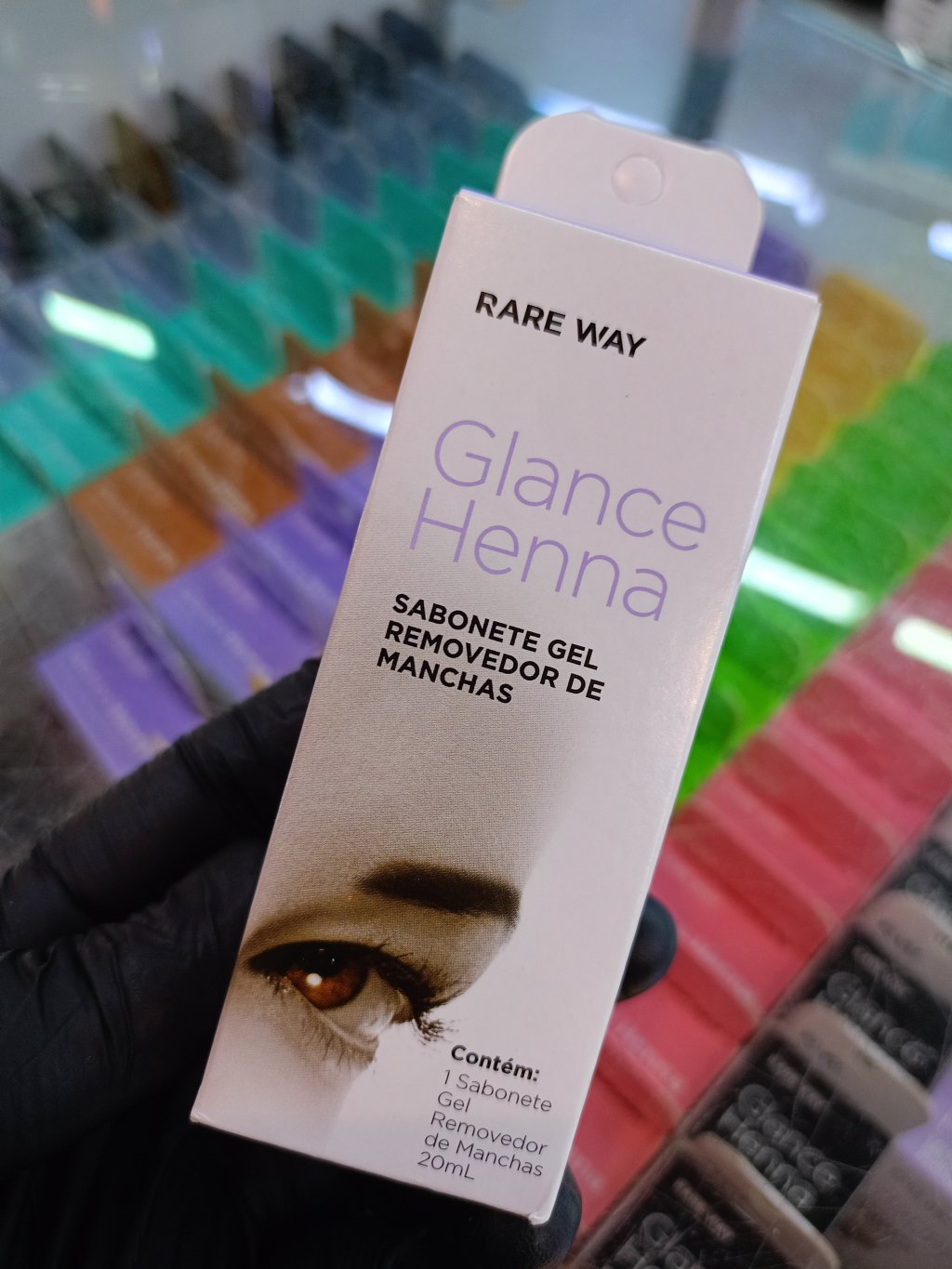 SABONETE GEL REMOVEDOR DE MANCHAS GLANCE RARE WAY 20ML