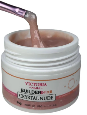 BUILDERGEL CRYSTAL NUDE VICTORIA NAILS 24G