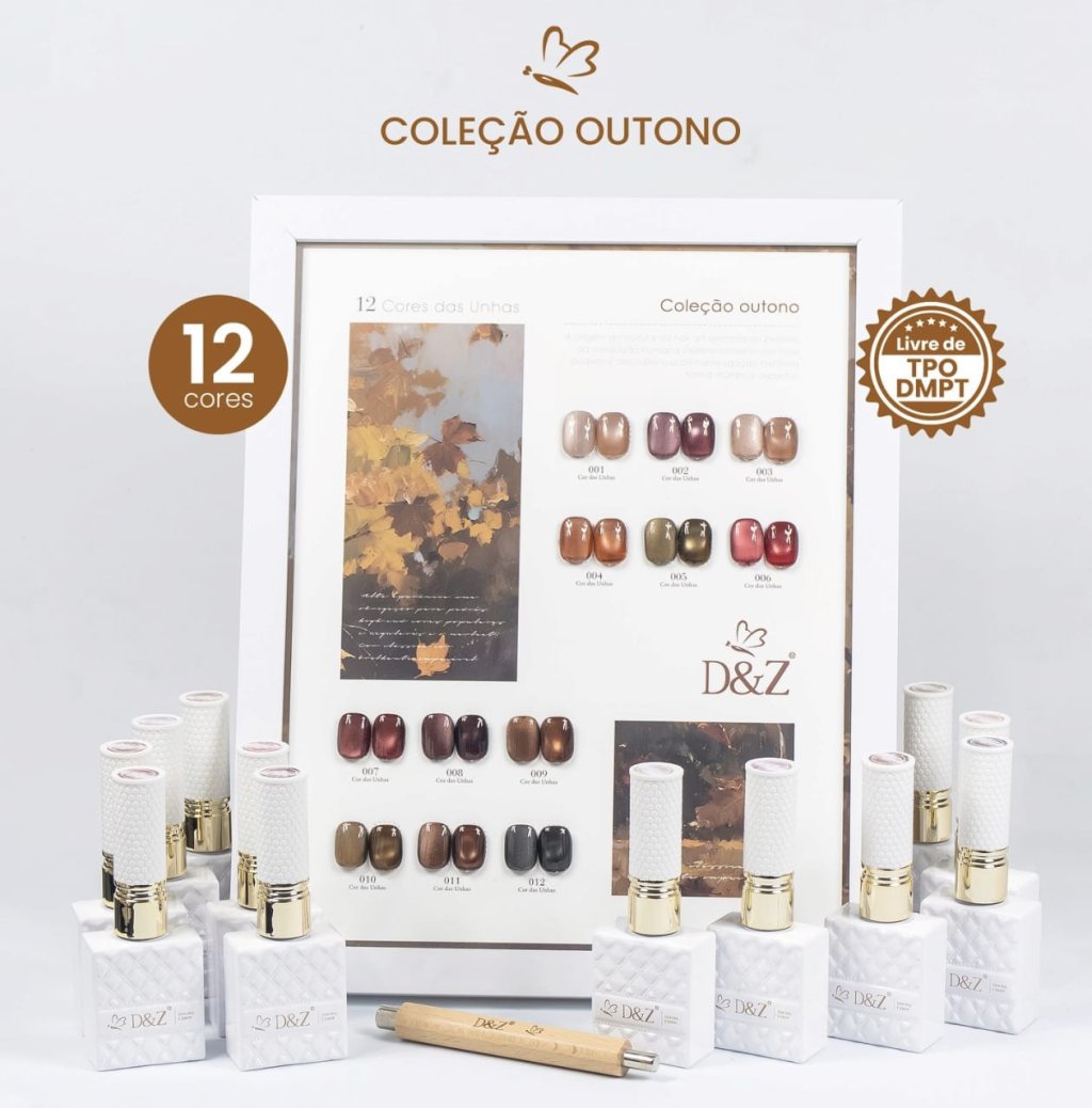 ESMALTE EM GEL MAGNÉTICO D&Z - COLEÇÃO OUTONO