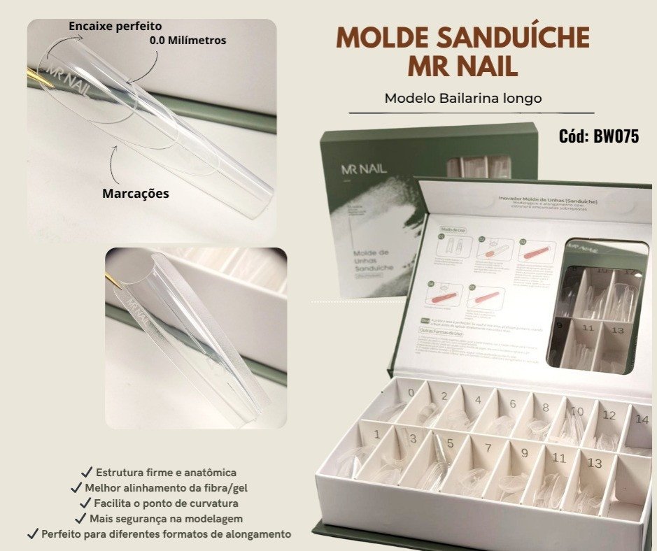 MOLDE F1 SANDUÍCHE MR NAIL