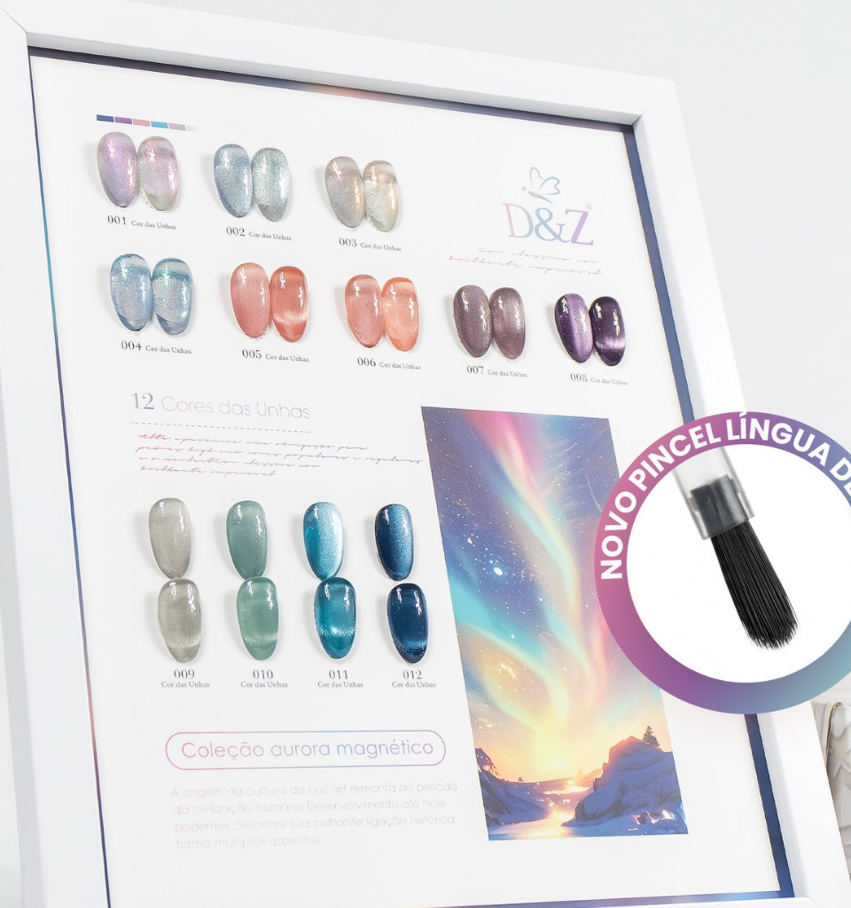 ESMALTE EM GEL MAGNETICO D&Z-COLEÇÃO AURORA 15ML