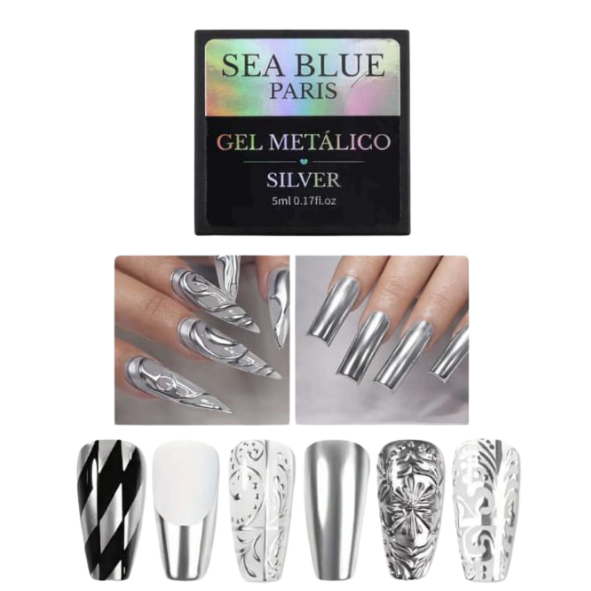 GEL METÁLICO SILVER SEA BLUE PARIS