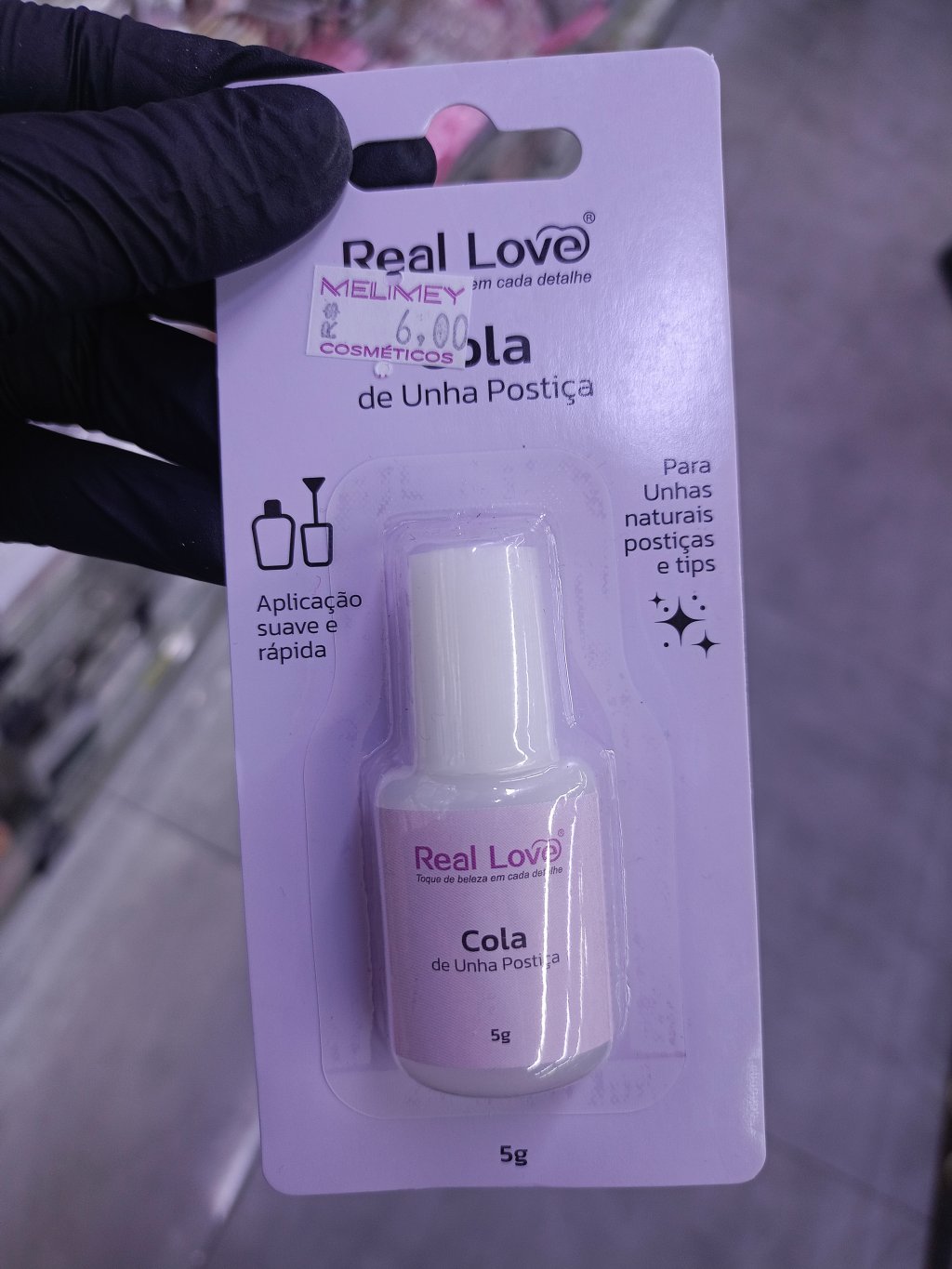 COLA PARA UNHA POSTIÇA REAL LOVE 5G