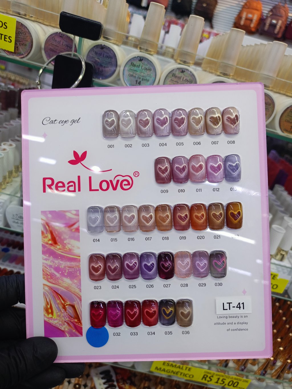 ESMALTE EM GEL MAGNÉTICO REAL LOVE 