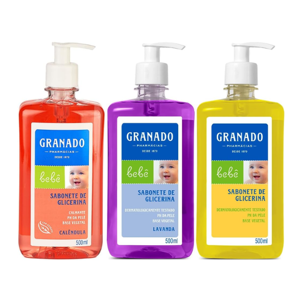 SABONETE LÍQUIDO DE GLICERINA GRANADO 500ML