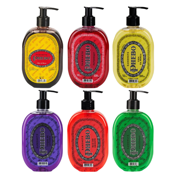SABONETE LÍQUIDO DE GLICERINA PHEBO 320ML