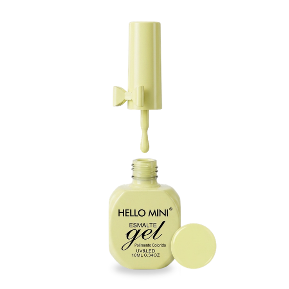 ESMALTE EM GEL HELLO MINI 10ML - AMARELO MANTEIGA