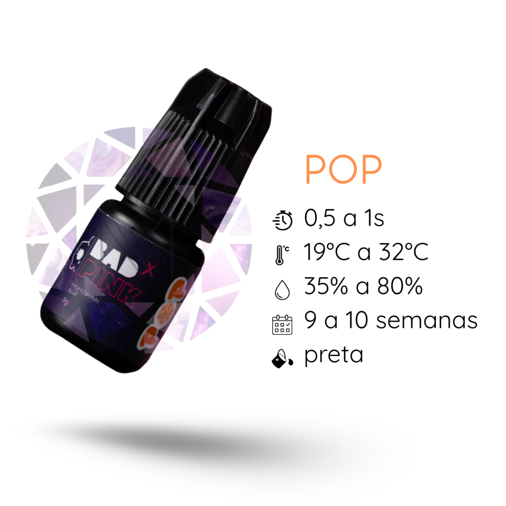 COLA/ADESIVO BAD PINK - POP 3G