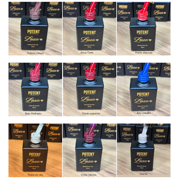 ESMALTE EM GEL POTENT 10ML - LUXO