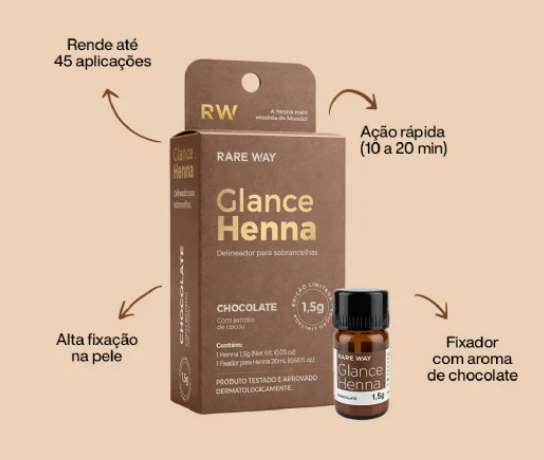 Glance Henna Mini Chocolate 1,5g - Rare Way