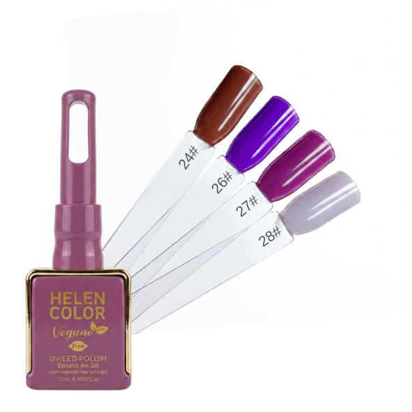 ESMALTE EM GEL HELEN COLOR 12ML - VEGANO FREE