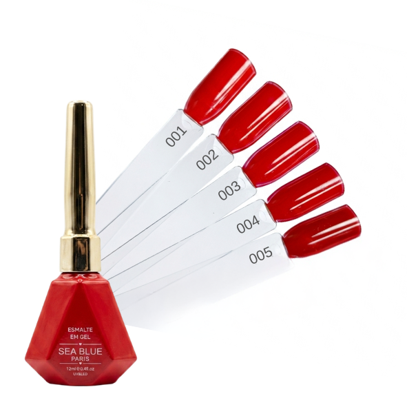ESMALTE EM GEL SEA BLUE 12ML - COLEÇÃO VERMELHO